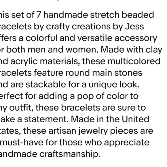 Handmade Colorful Beaded Bracelet Set - Picture 5 of 5